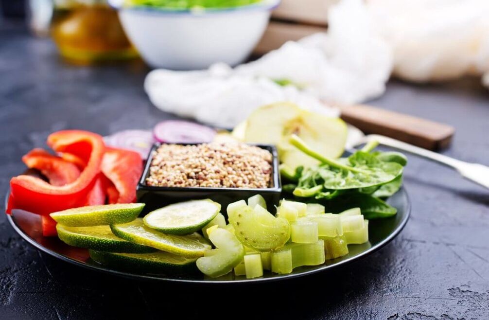 vegetables in buckwheat diet