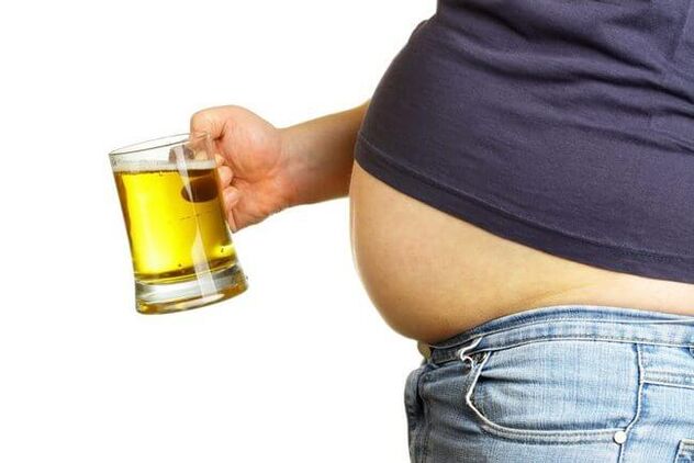 Beer belly men can set a weight loss goal